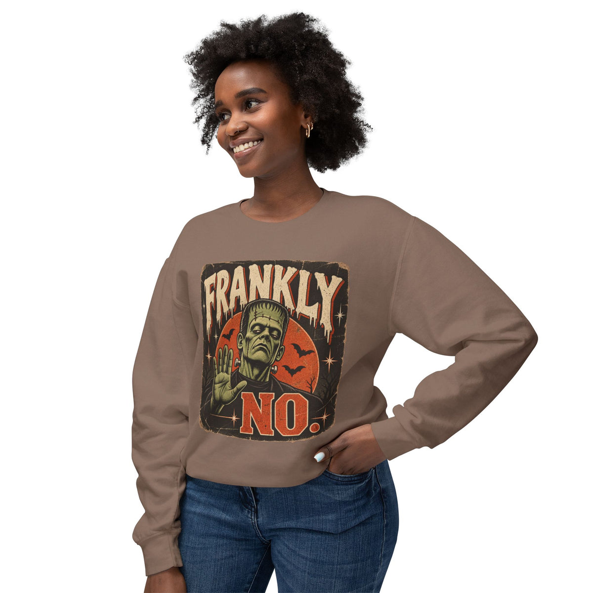 'Frankly, No' Crewneck Sweatshirt