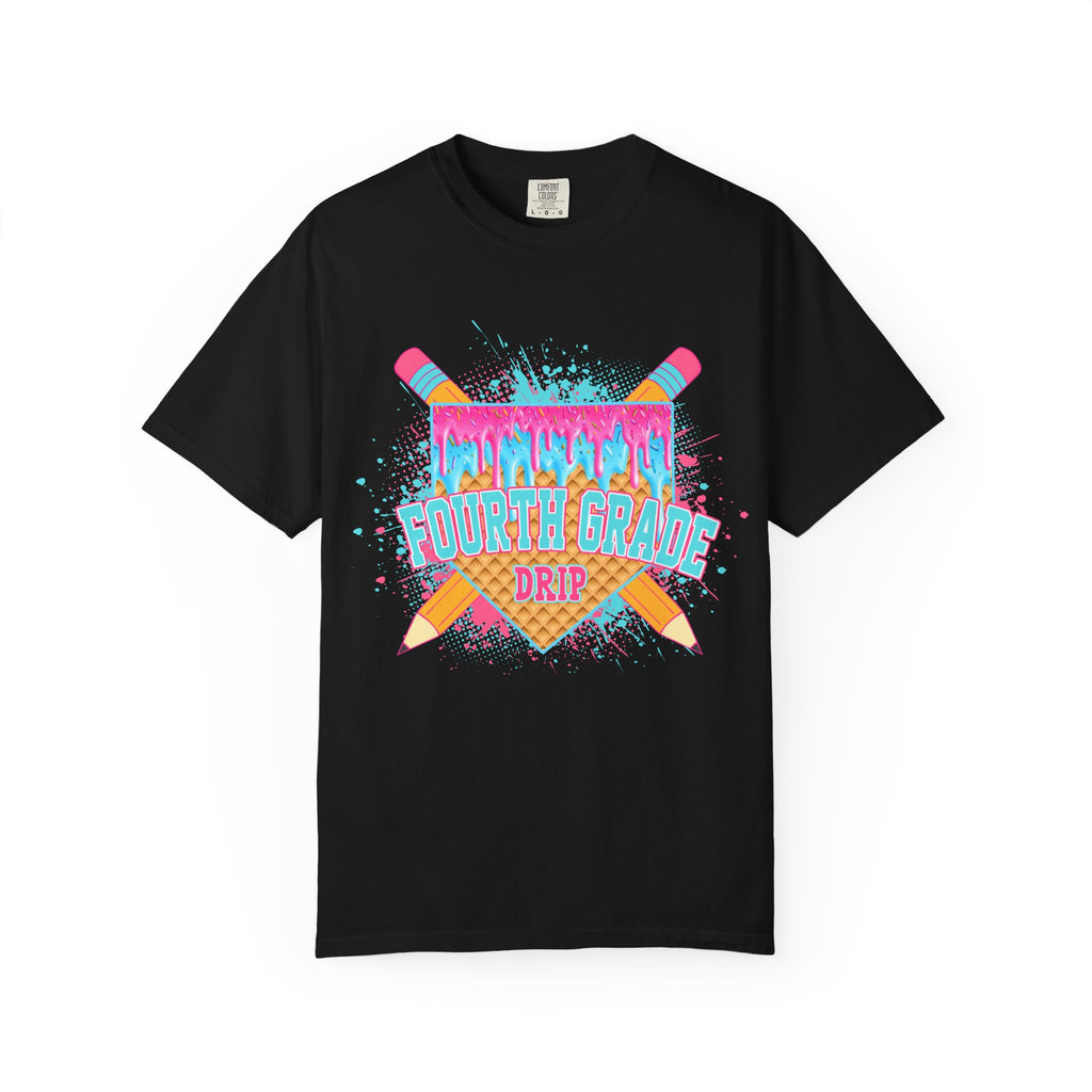 4th Grade Level Drip T-shirt