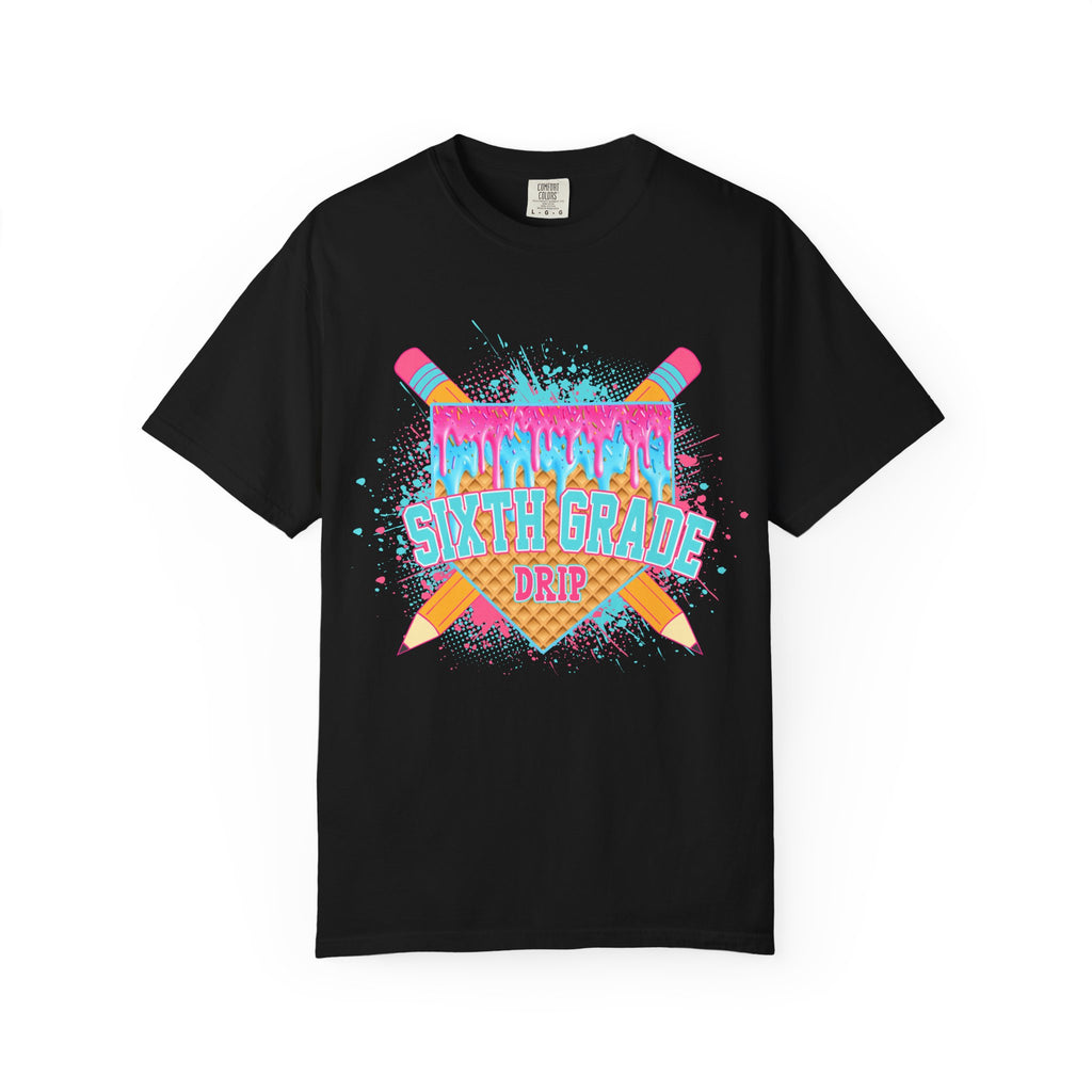 6th Grade Level Drip T-shirt