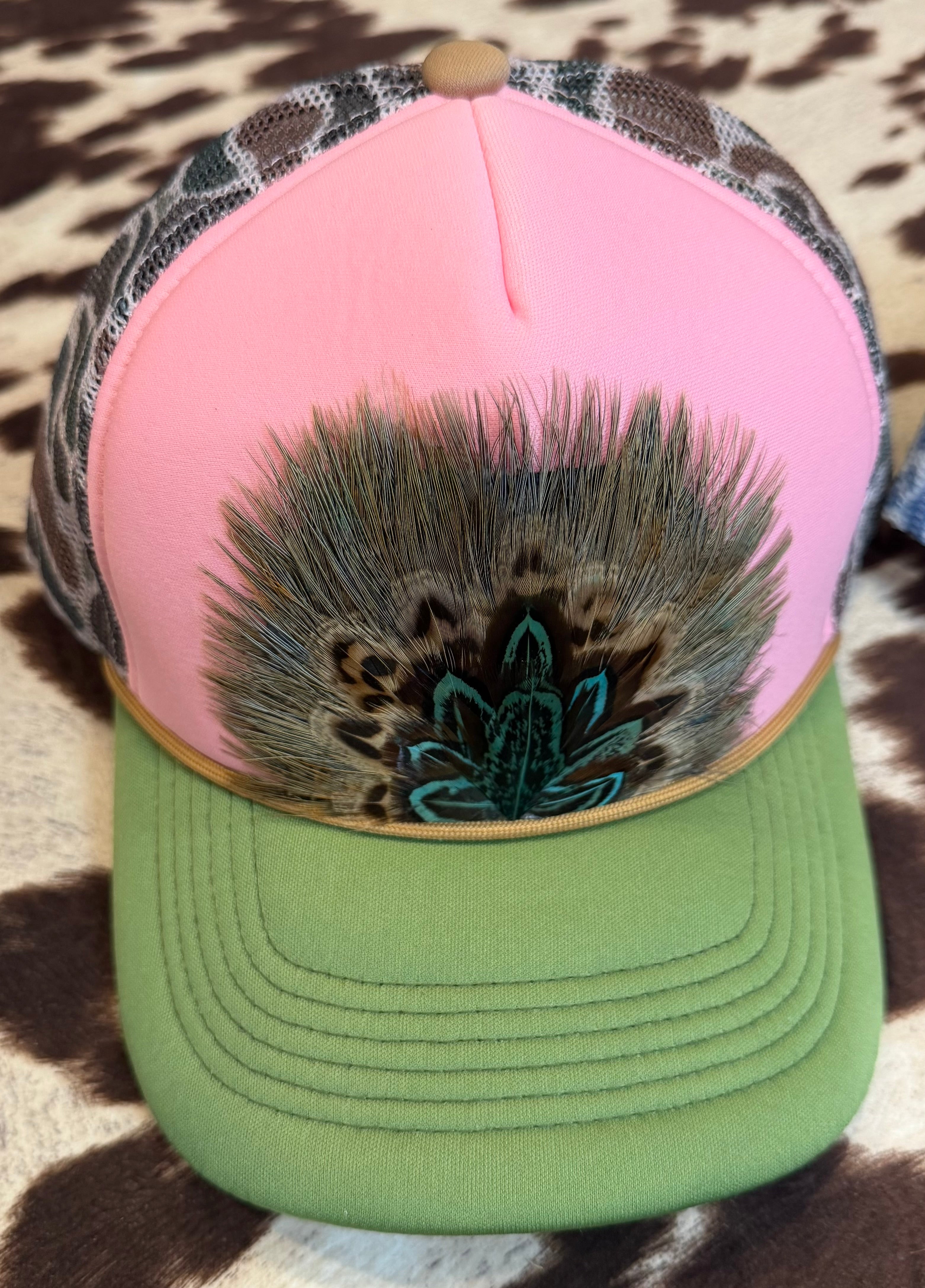 Feather Trucker Hats