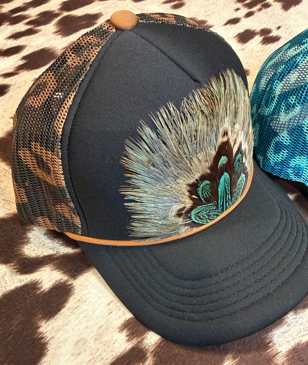 Feather Trucker Hats