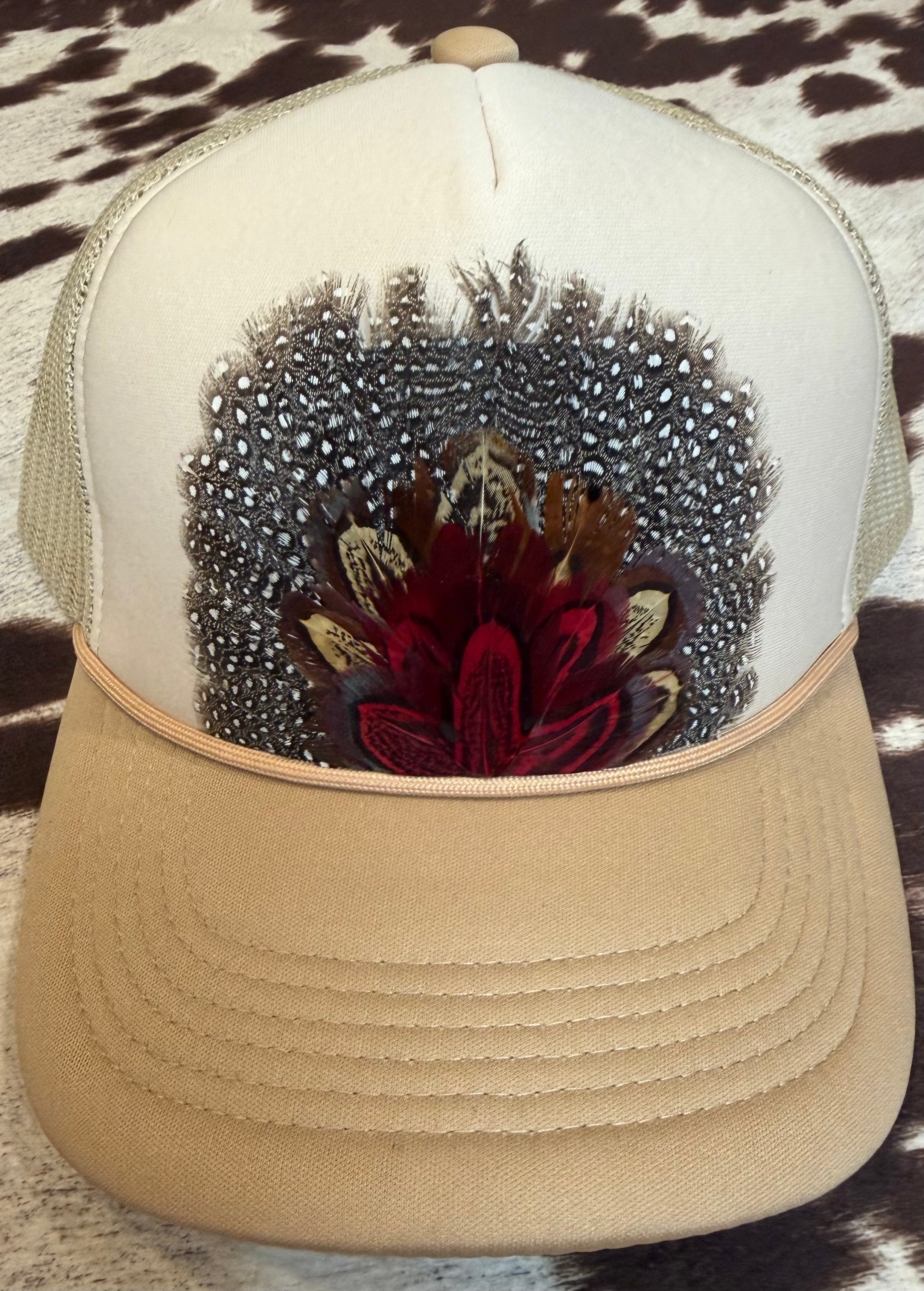 Feather Trucker Hats