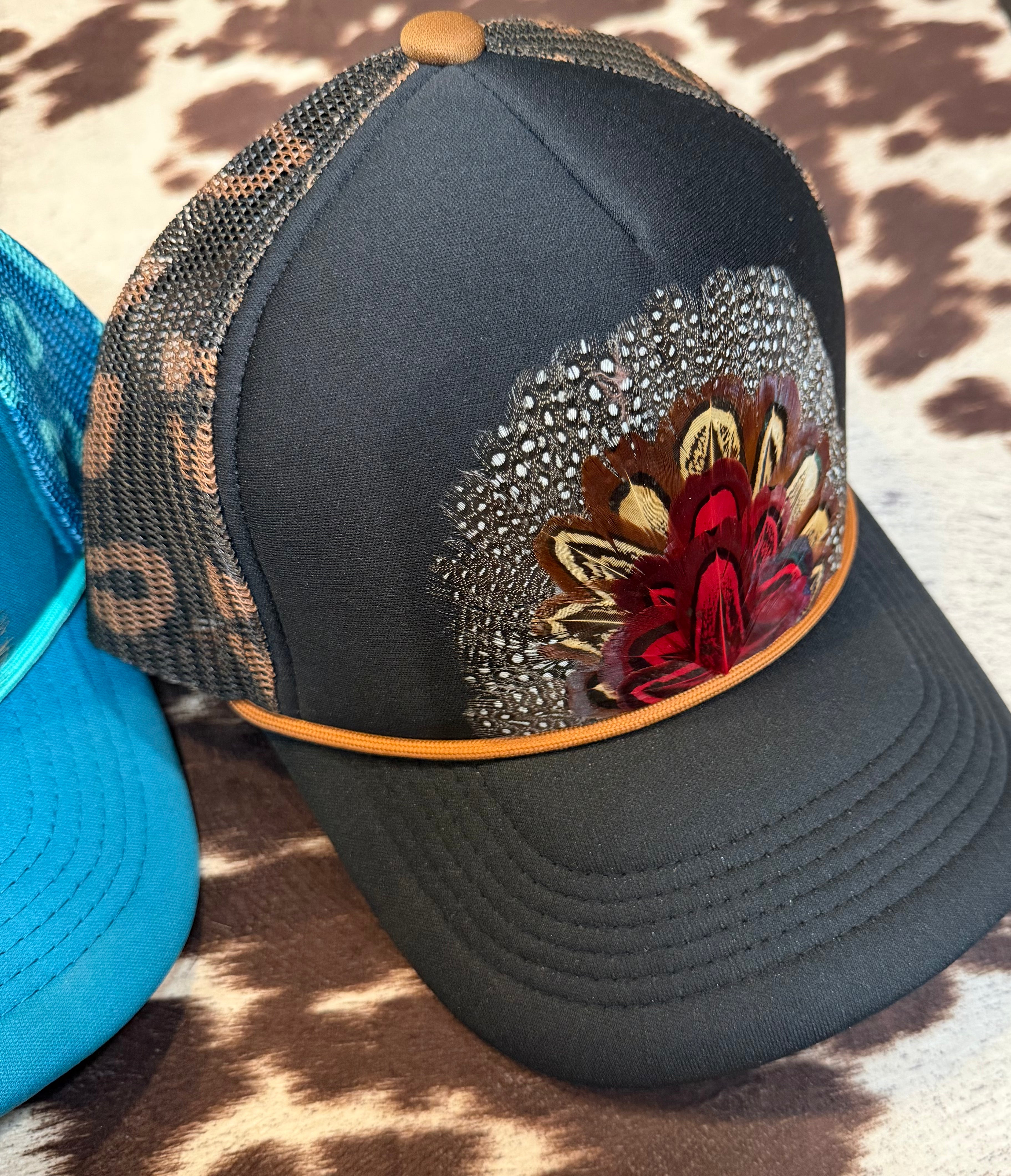 Feather Trucker Hats