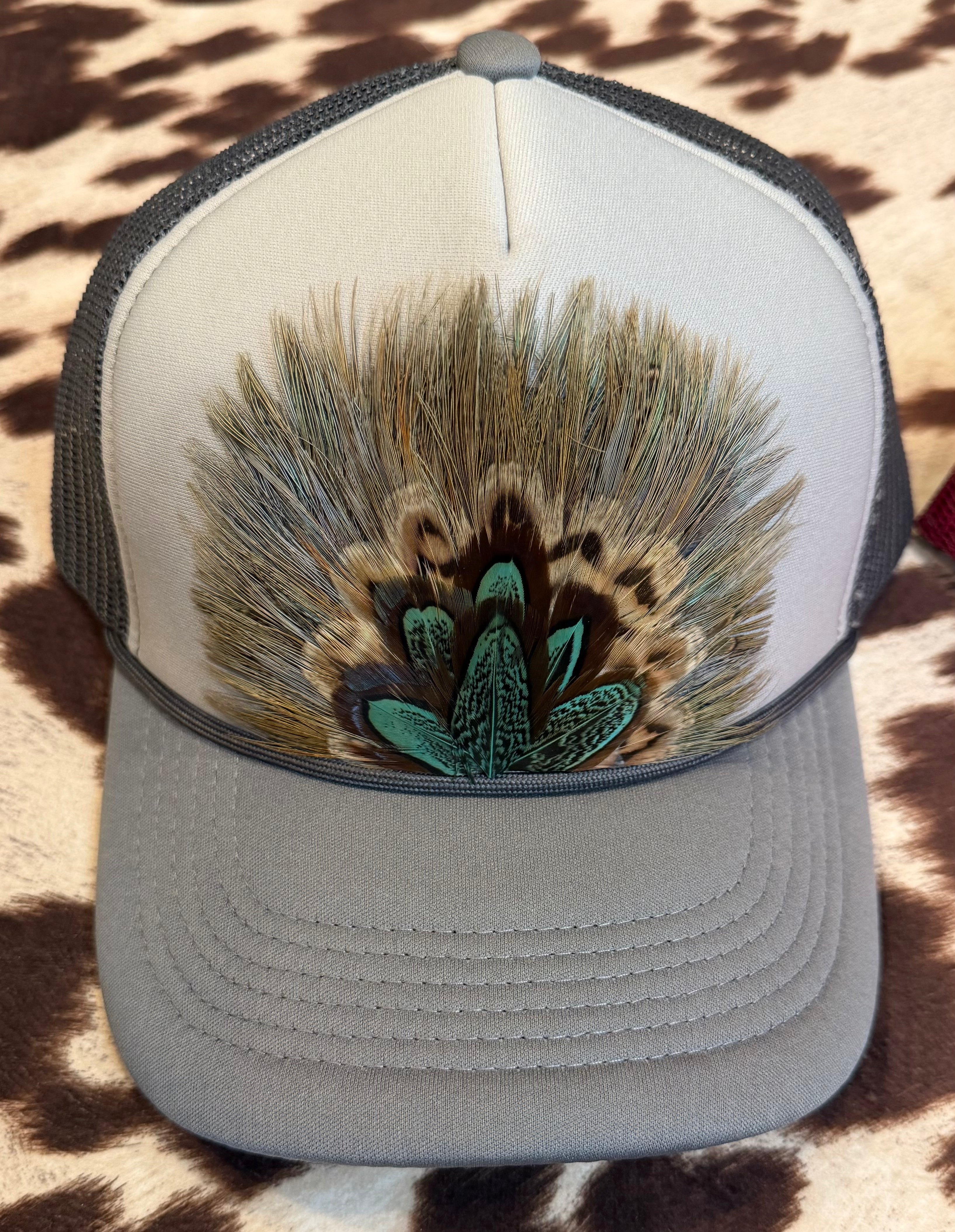 Feather Trucker Hats