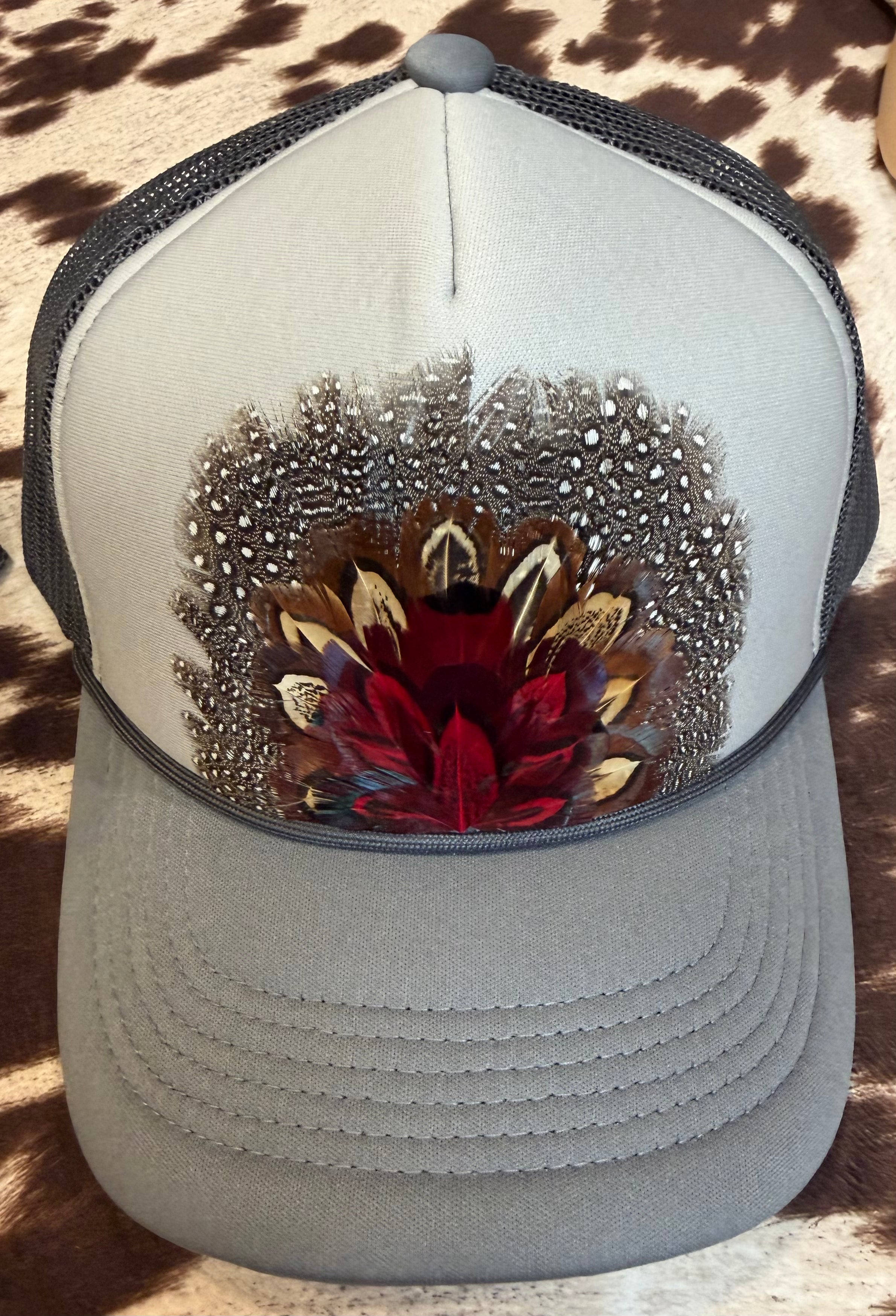 Feather Trucker Hats